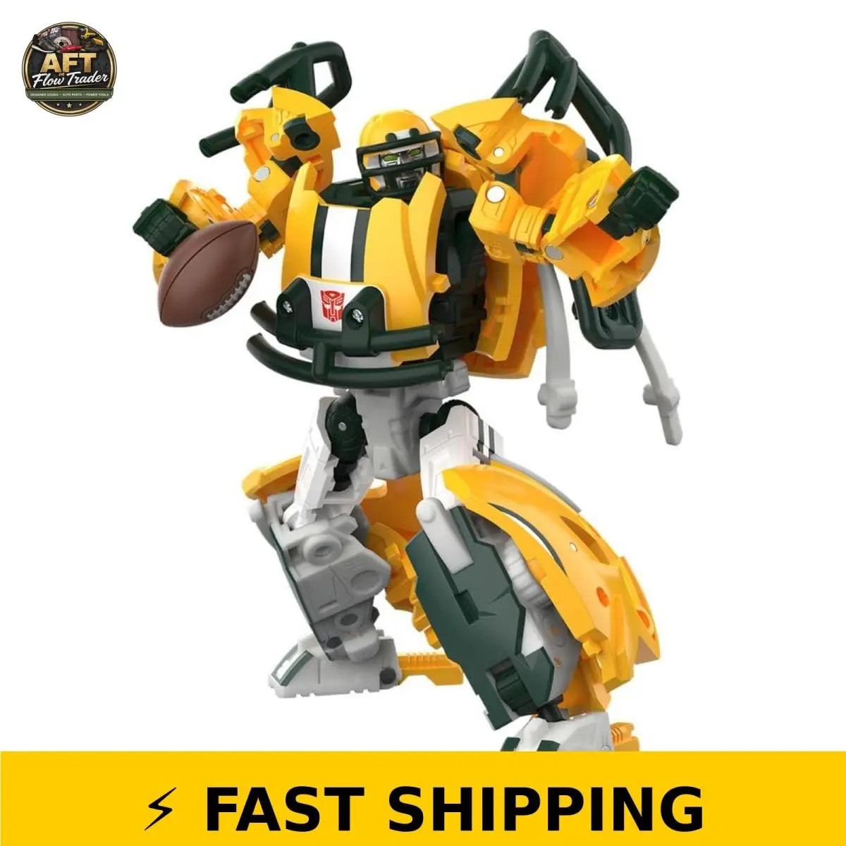 Transformers Nfl Green Bay Packers Tundra Prime 5.5-Inch Action Figure