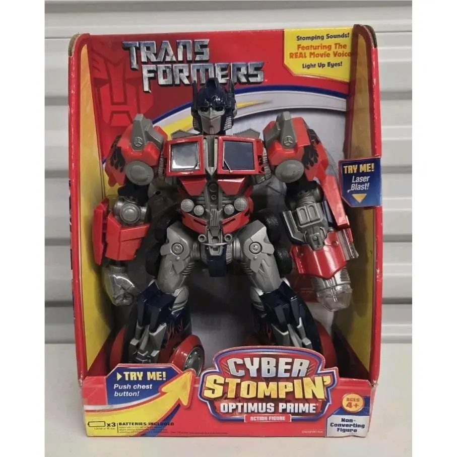 2006 Transformers Cyber Stompin Electronic Optimus Prime Autobot Hasbro