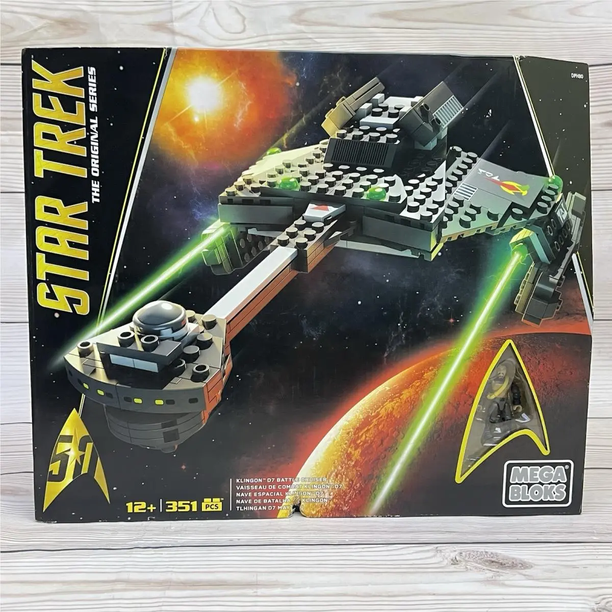 Mega Bloks Star Trek Series Klingon D7 Battle Cruiser Set DPH80 -sealed