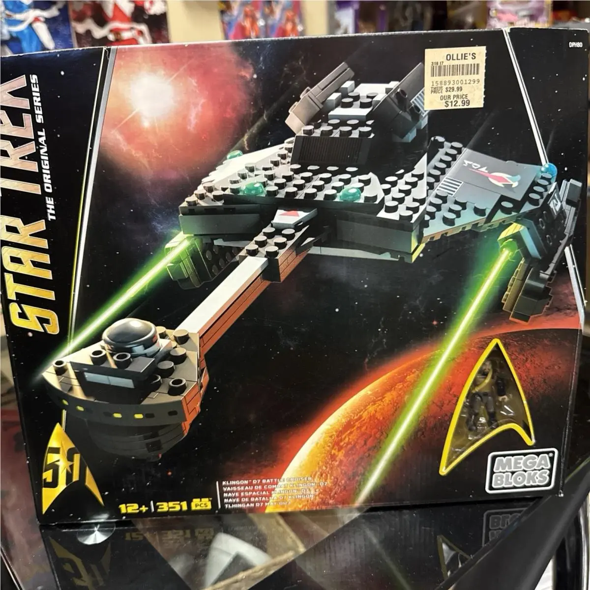 Mega Bloks Star Trek Klingon D7 Battle Cruiser DPH80 Rare Collection