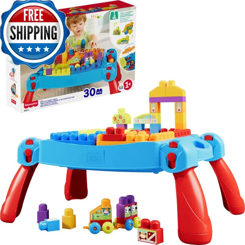 Mega Bloks First Builders Toddler Blocks Toy Build N Learn Portable Activity