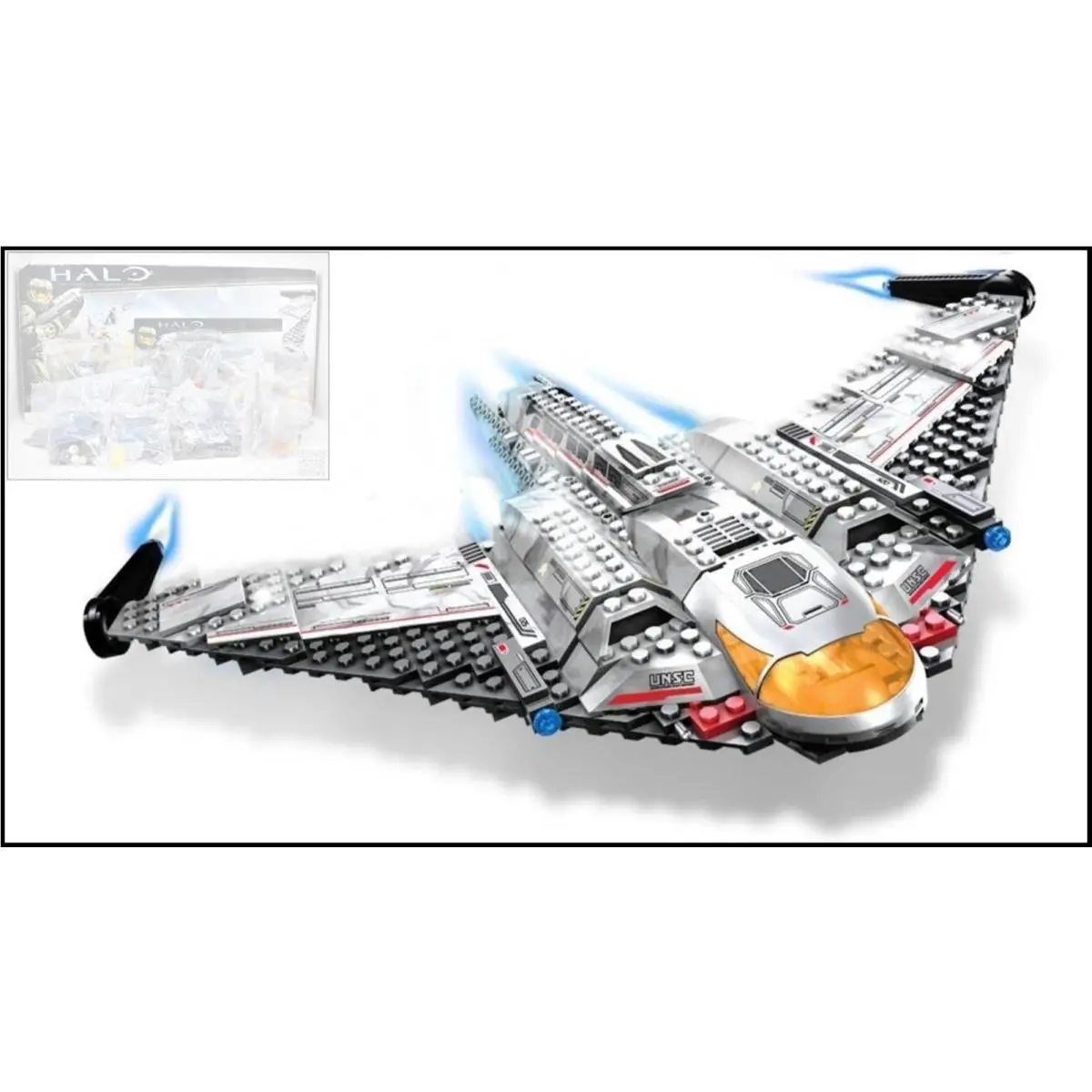 ⭐ Halo Mega Bloks Unsc Shortsword Building Set 96835 NO Figs ⭐