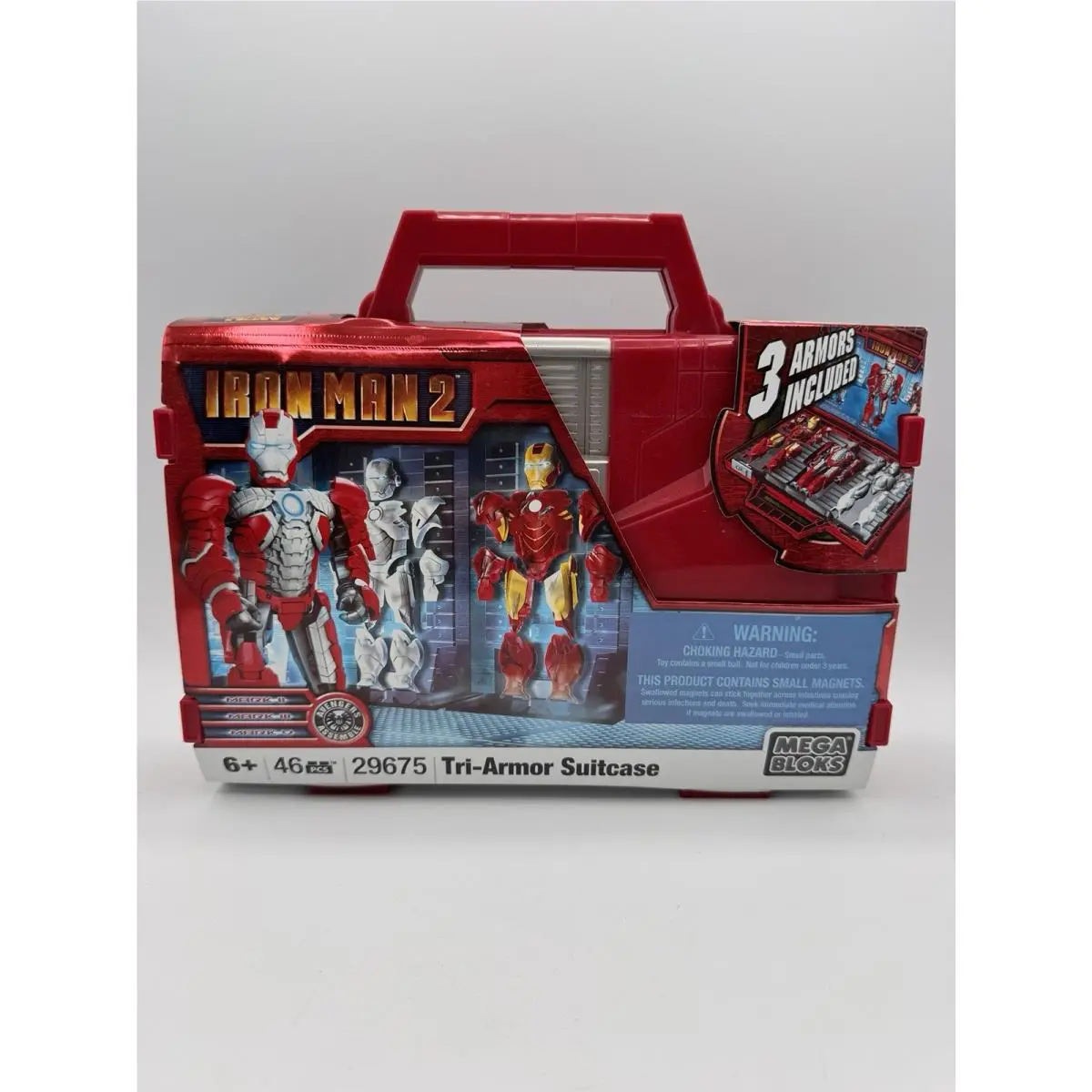 2010 Mega Bloks Iron Man 2 Tri-armor Suitcase Complete 29675