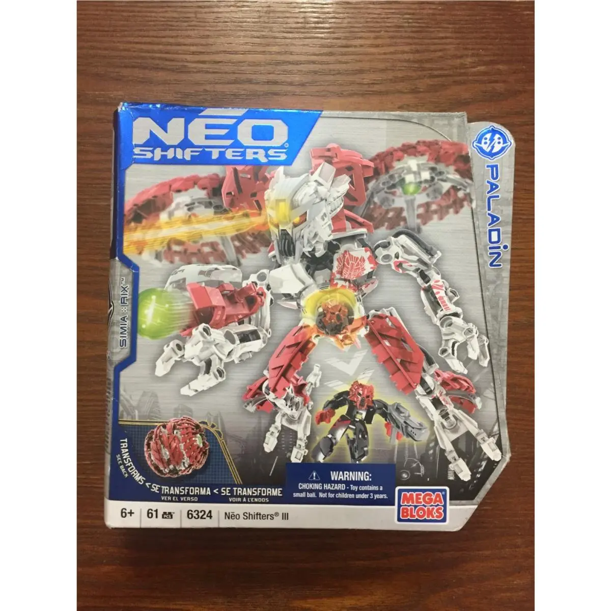 2008 Mega Bloks Neo Shifters Iii Paladin Simia Rix Warrior Figure Set 6324