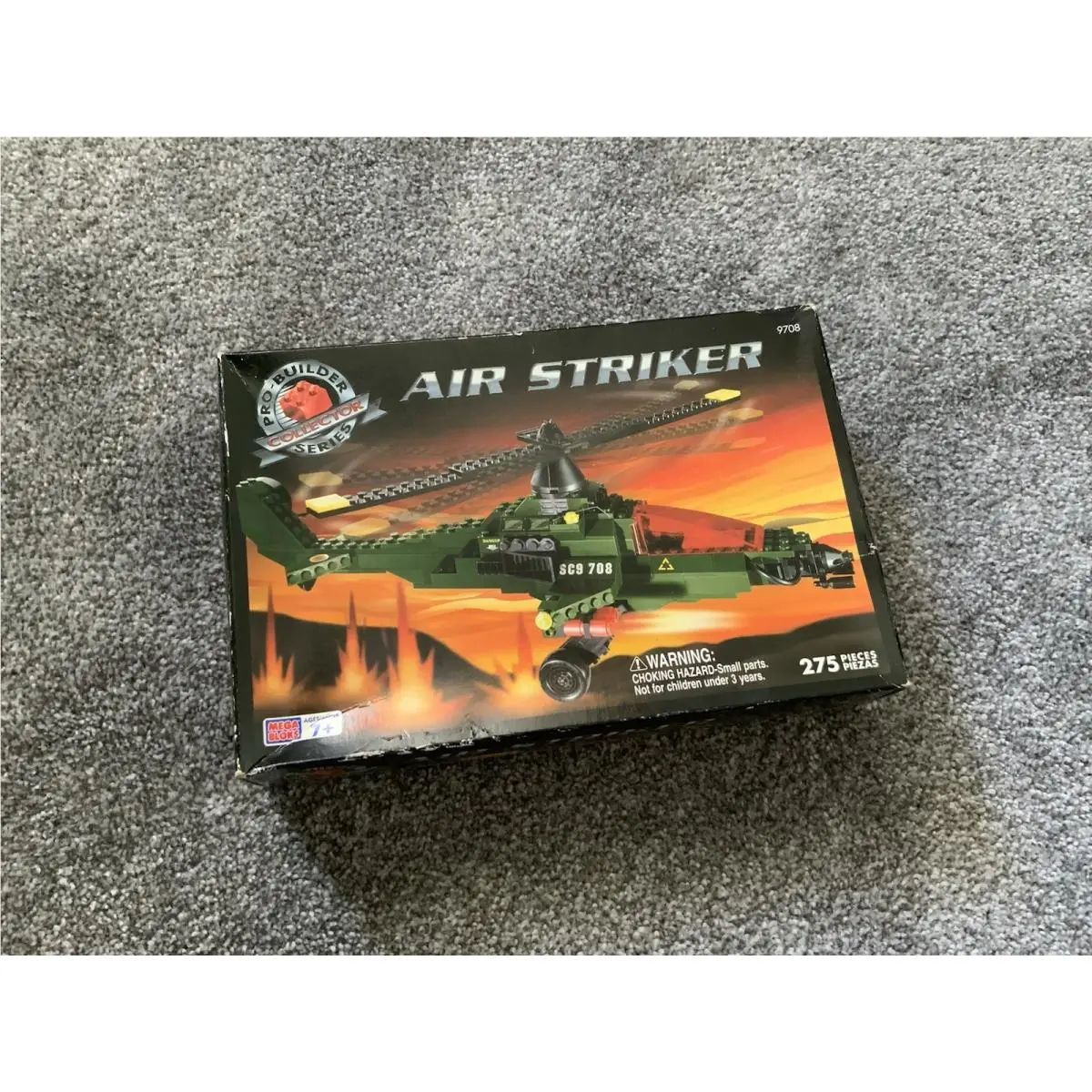 1999 Vintage Nos Mega Bloks Pro Builder Air Striker Helicopter 9708