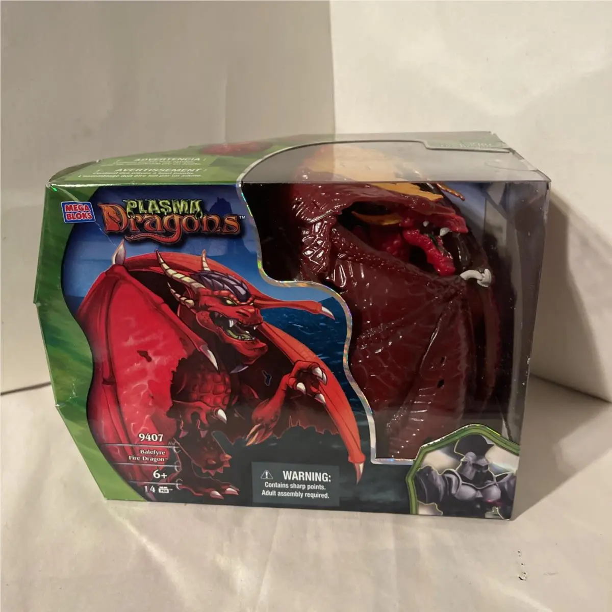 Mega Bloks Dragons Battlemorphs Balefyre Fire Dragon 9407
