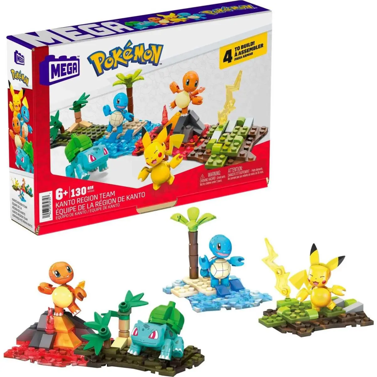 Building Toys Set 130 Pieces 2 Inch Poseable Characters Multicolor HFG05