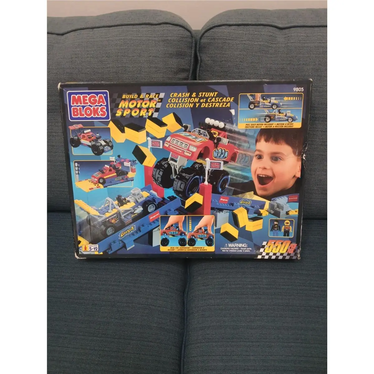 Mega Bloks 9805 Motor Sport Build and Race Crash Stunt