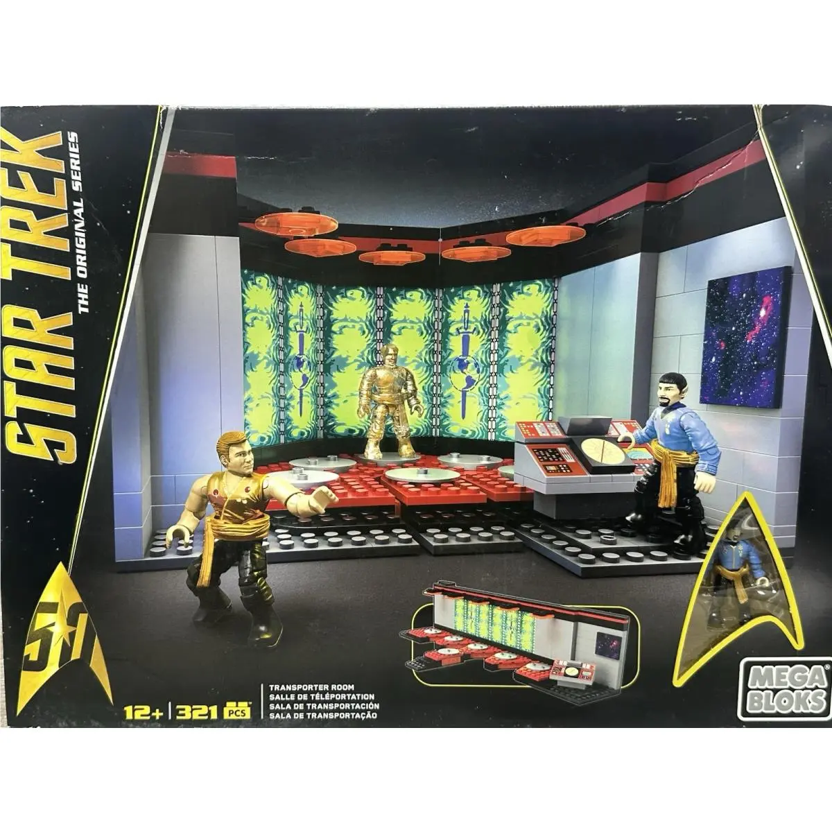 Star Trek Transporter Room Mega Bloks 321 Pc Series Kirk Spock Tos