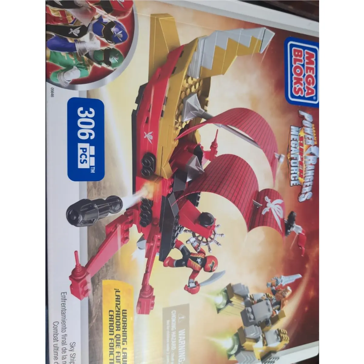 Mega Bloks Power Rangers Super Megaforce Sky Ship Showdown 05646