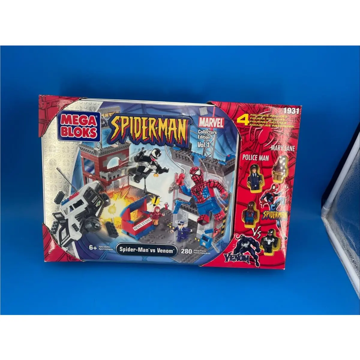 Spiderman vs Venom Mega Bloks 1931 Collector`s Edition Vol 1 Marvel 280 Pcs