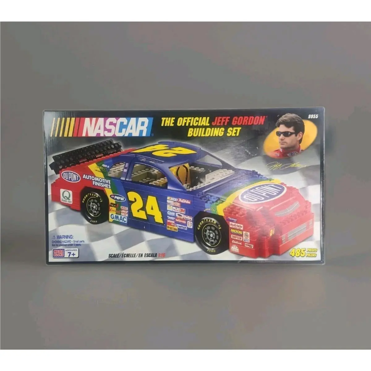 Nascar Jeff Gordon 24 Mega Bloks 9955 Race Car Htf 485 Pieces Ages 7+