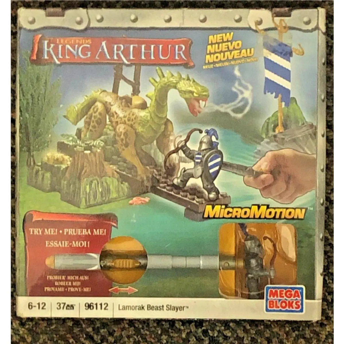 Mega Bloks King Arthur Lamorak Beast Slayer Set 96112