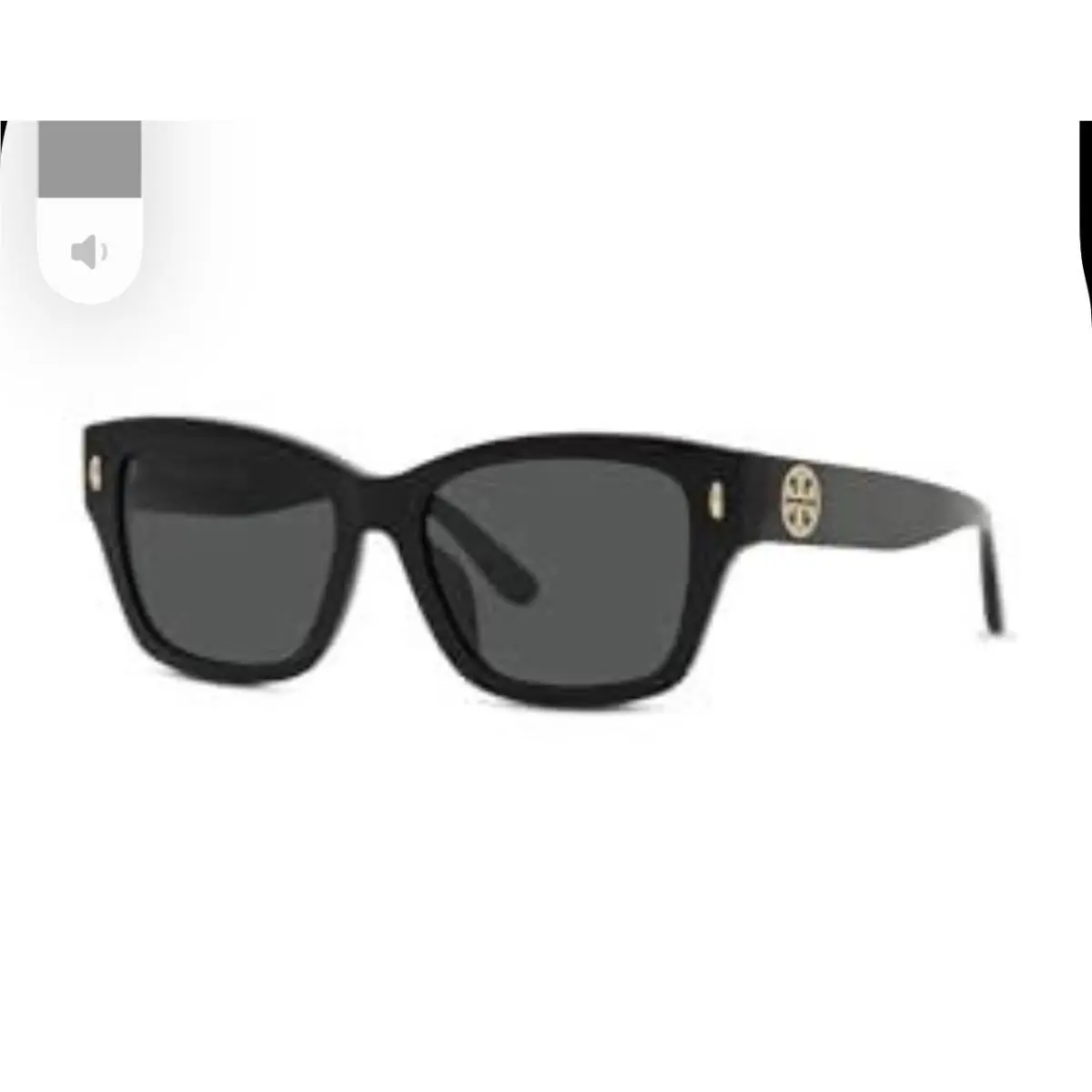 Tory Burch TY7167U 170987 Black Grey Solid Womens Sunglasses 53MM