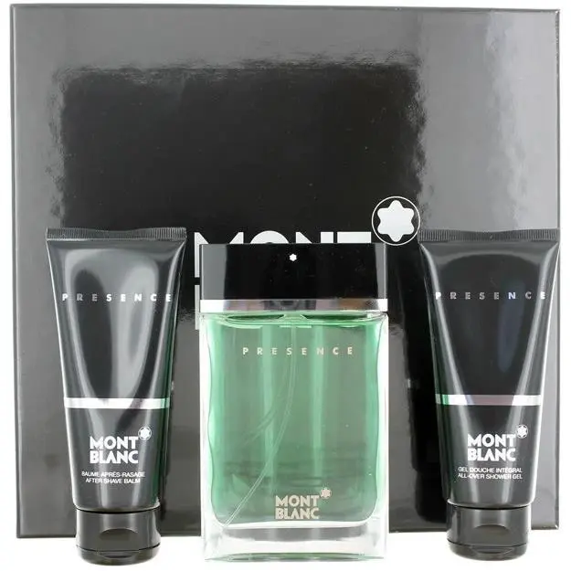 Presence by Montblanc Fragrance For Men 3 Piece Gift Set
