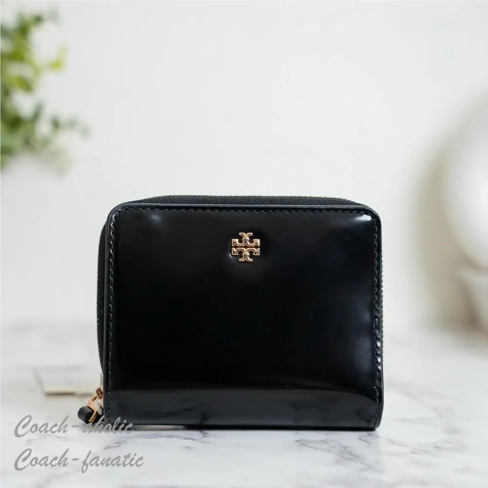 Tory Burch Emerson Mini Smooth Leather Wallet in Black 179858