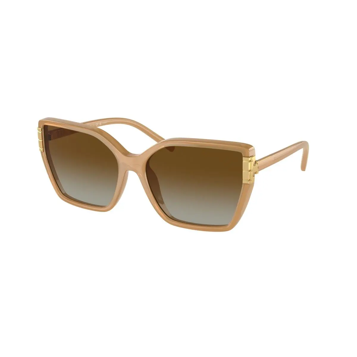 Tory Burch TY9076U 1965T5 Milky Brown Brown Polarized 58 mm Women`s Sunglasses