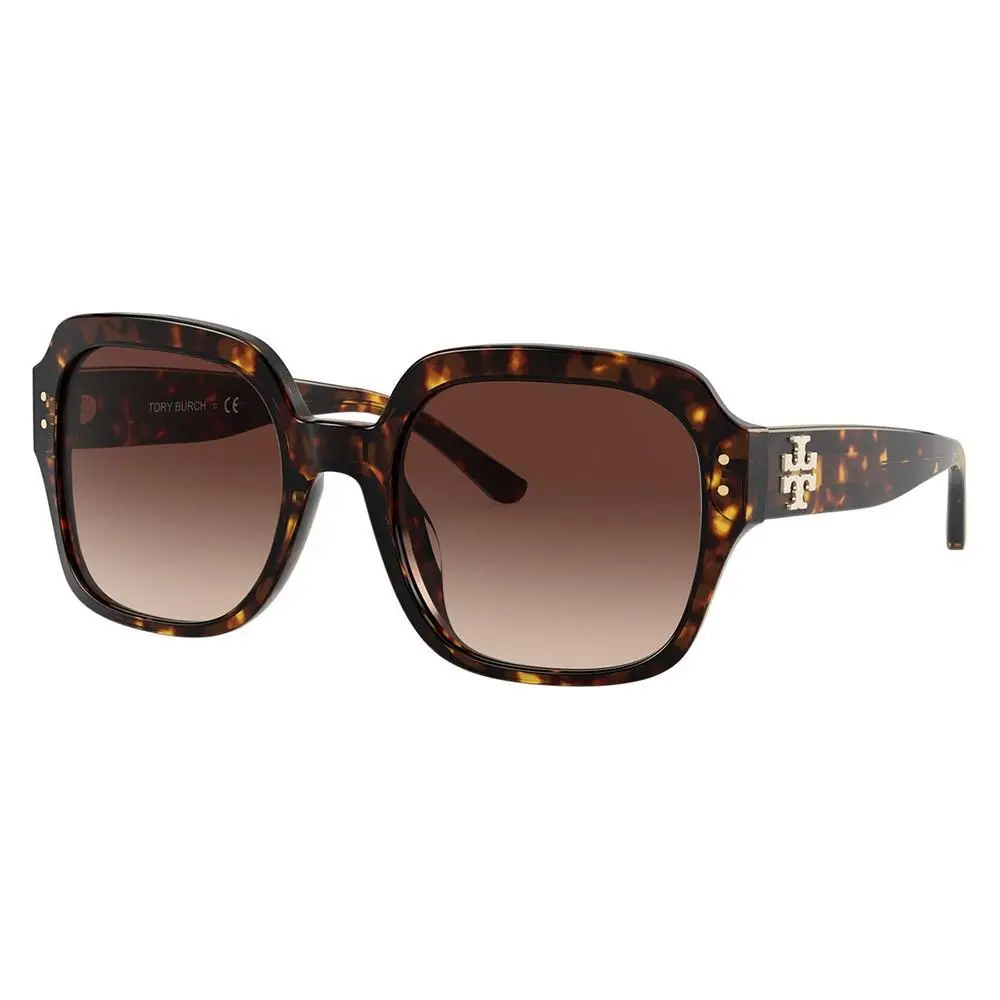 Tory Burch TY 7143U 172813 Dark Tortoise Plastic Sunglasses Brown Lens