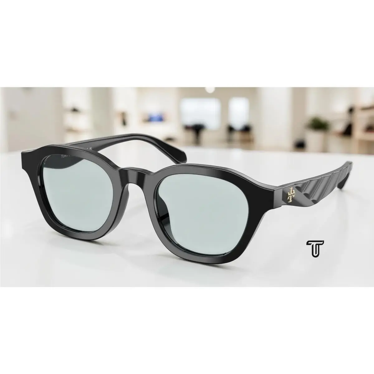 Tory Burch TY7235D 1709SA Black Blue 48 mm Women`s Sunglasses