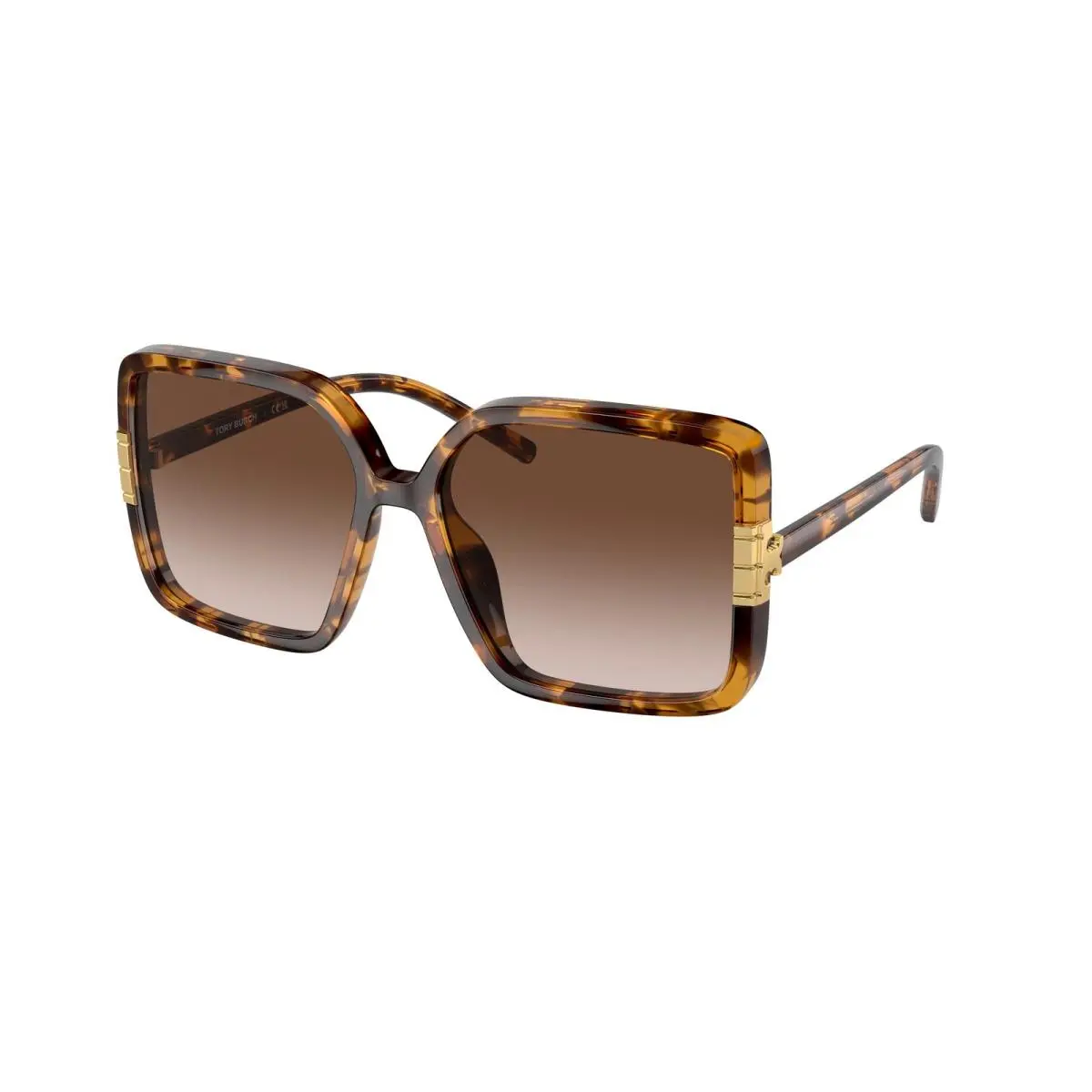 Tory Burch TY9075U 199213 Tortoise Light Brown Gradient 57 mm Women`s Sunglasses