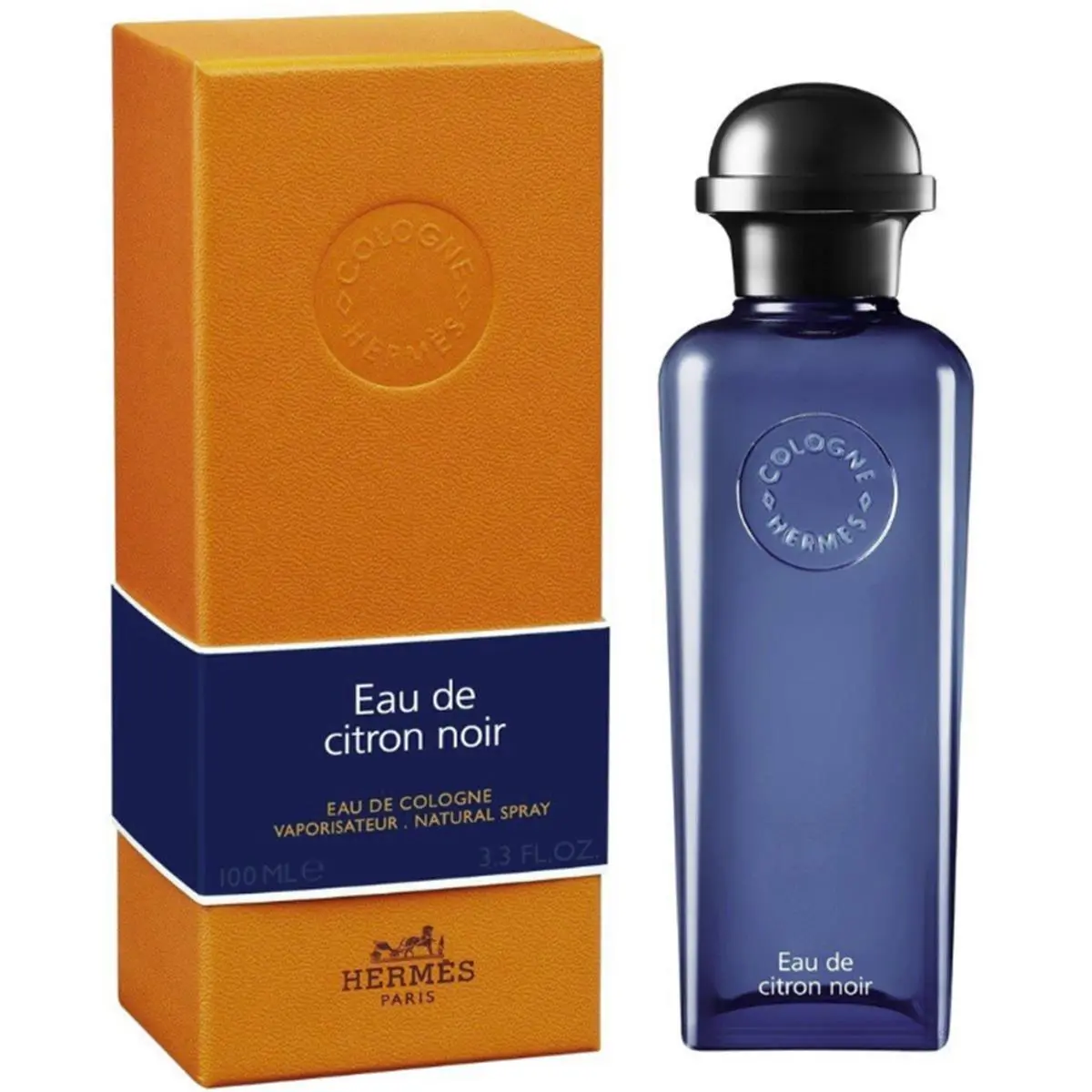 Eau DE Citron Noir Hermes 3.3 oz / 100 ml Eau De Cologne Men Cologne