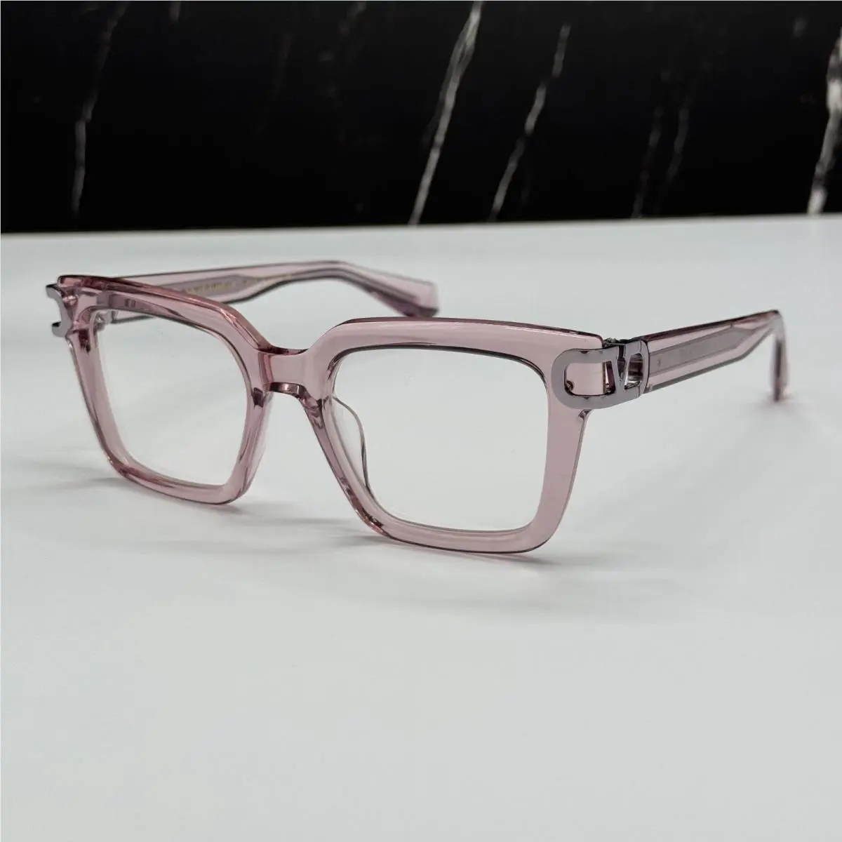 Valentino V-side VLX-131C Pink Square Eyeglasses Valentino