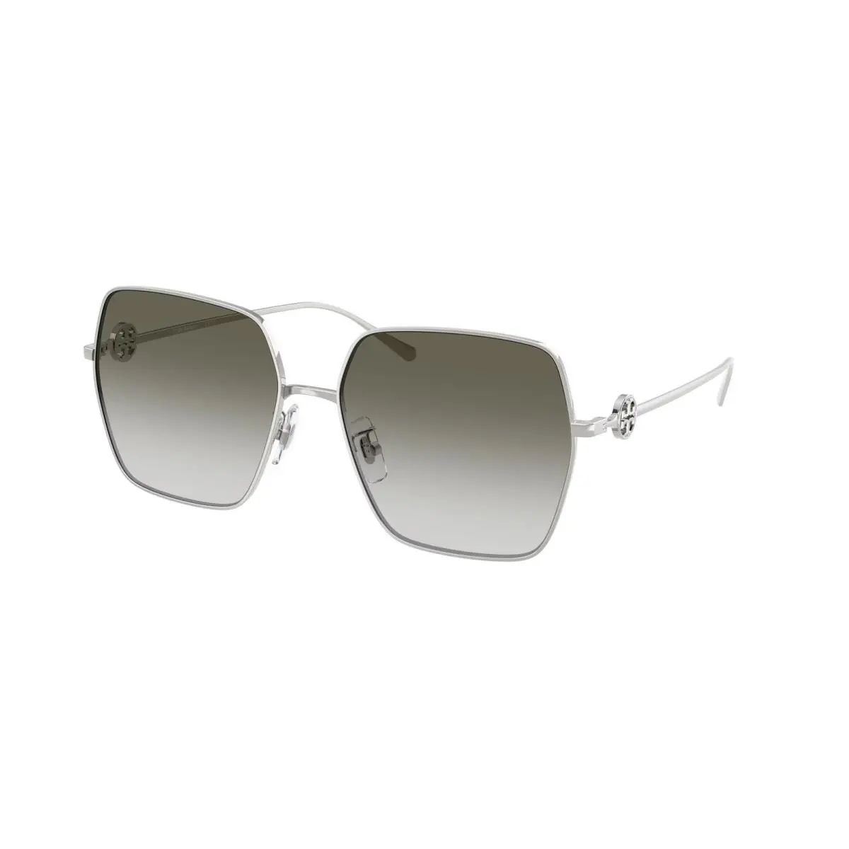 Tory Burch TY6118D 32742A Silver Green Grey 58 mm Women`s Sunglasses