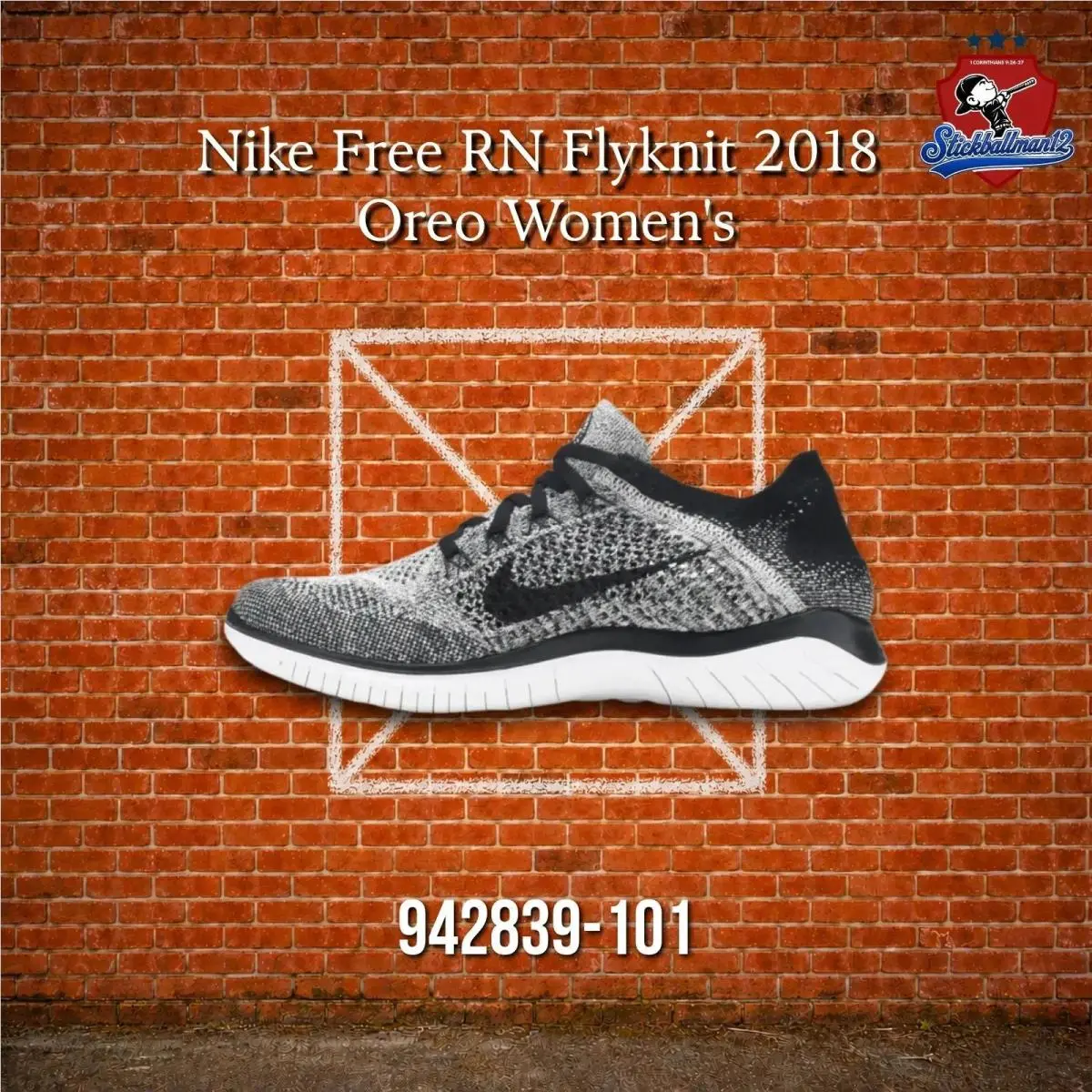 Nike Free RN Flyknit 2018 Oreo Women`s 942839-101
