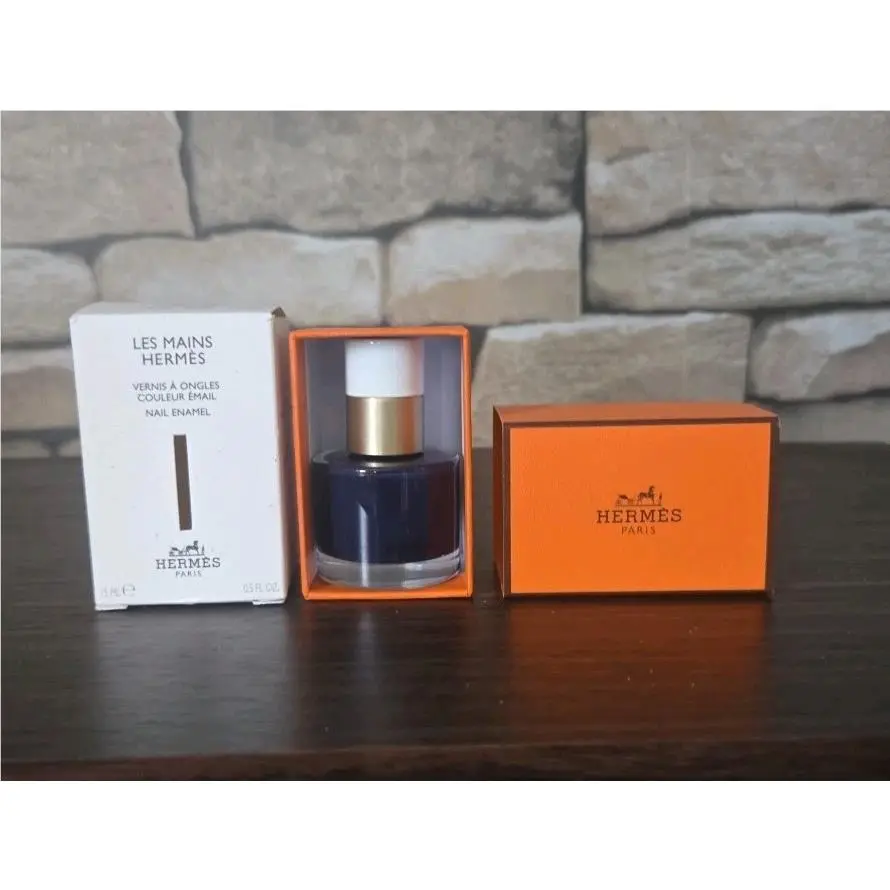 Hermès Les Mains Nail Enamel 96 Bleu Encre 15ml Luxury Nail Polish Nob