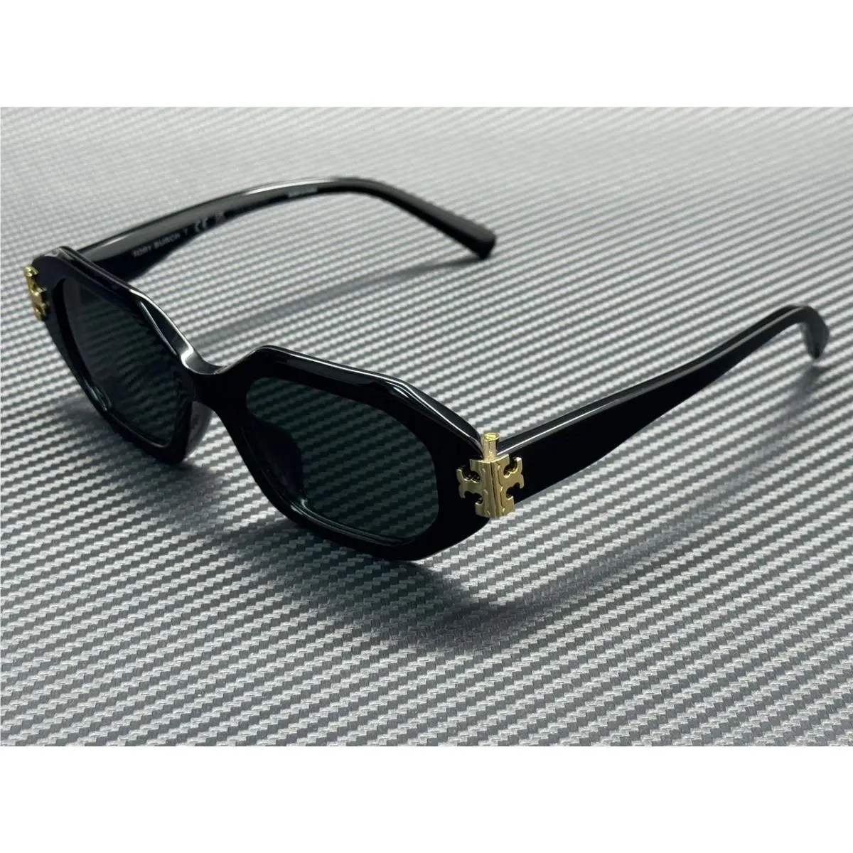 Tory Burch TY7234U 170987 Black Dark Grey Women`s 51 mm Sunglasses