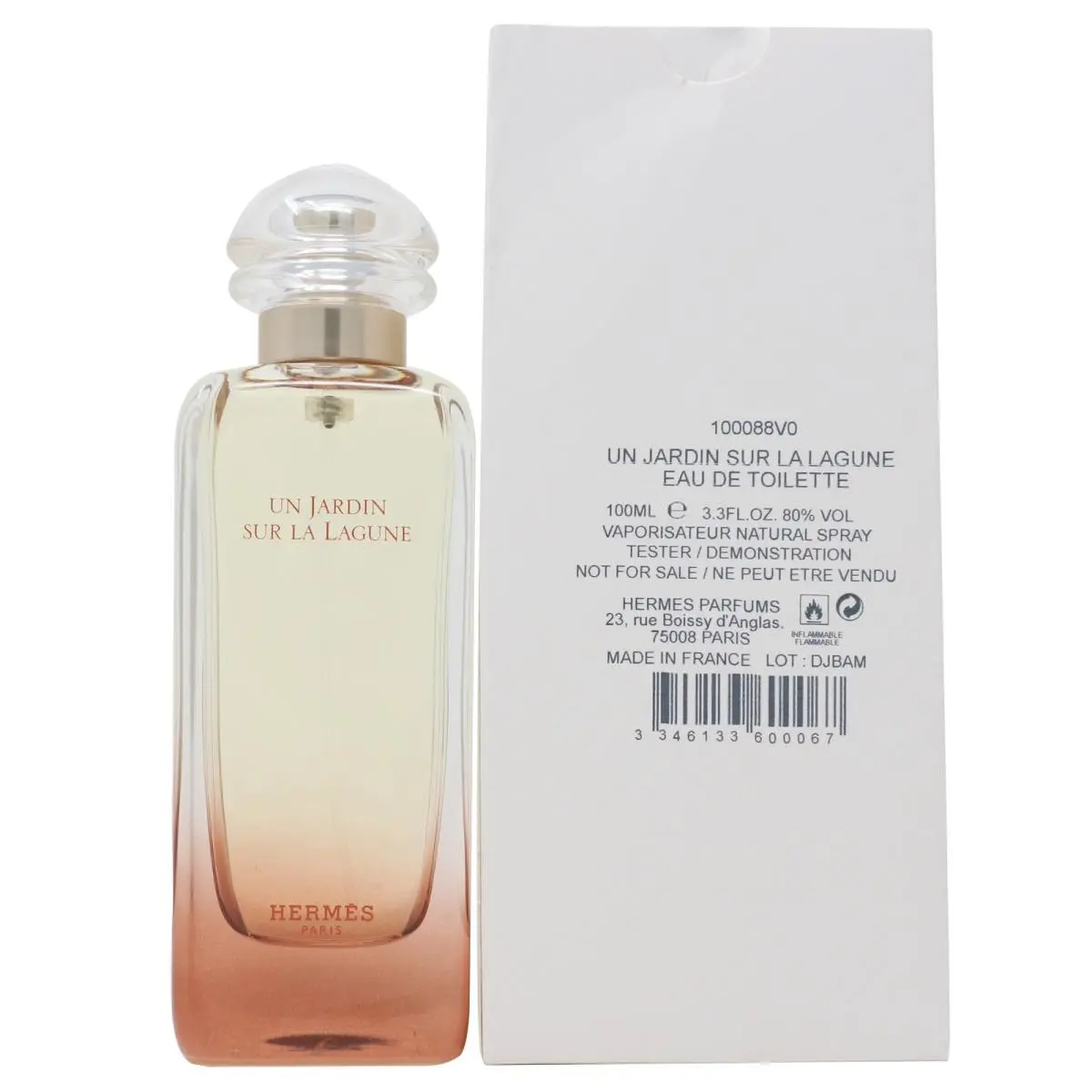 Hermes Un Jardin Sur La Lagune Eau De Toilette Spray For Unisex 100ml
