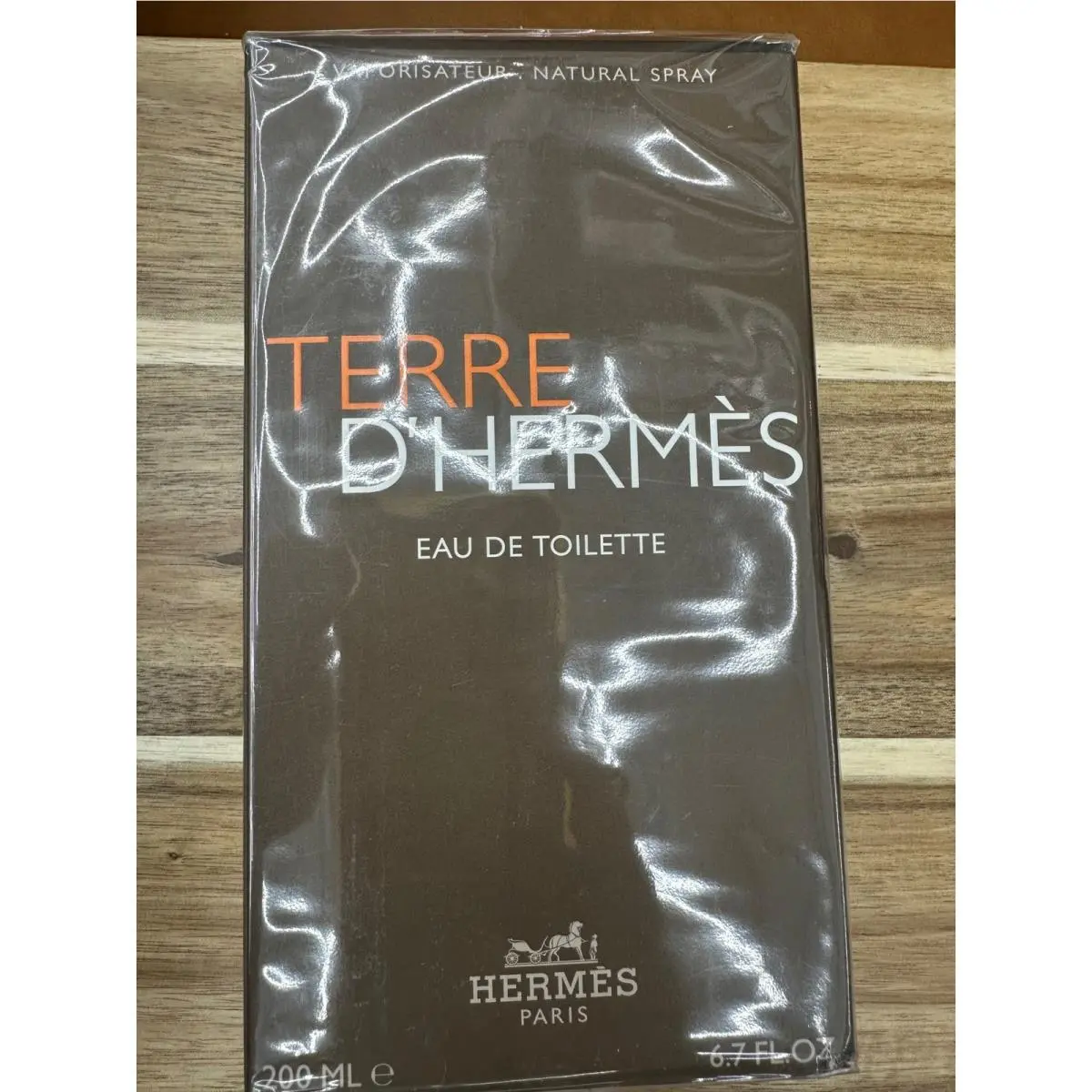 Hermes Terre D`hermes Men 6.7oz 200ml Brown Eau de Toilette Spray
