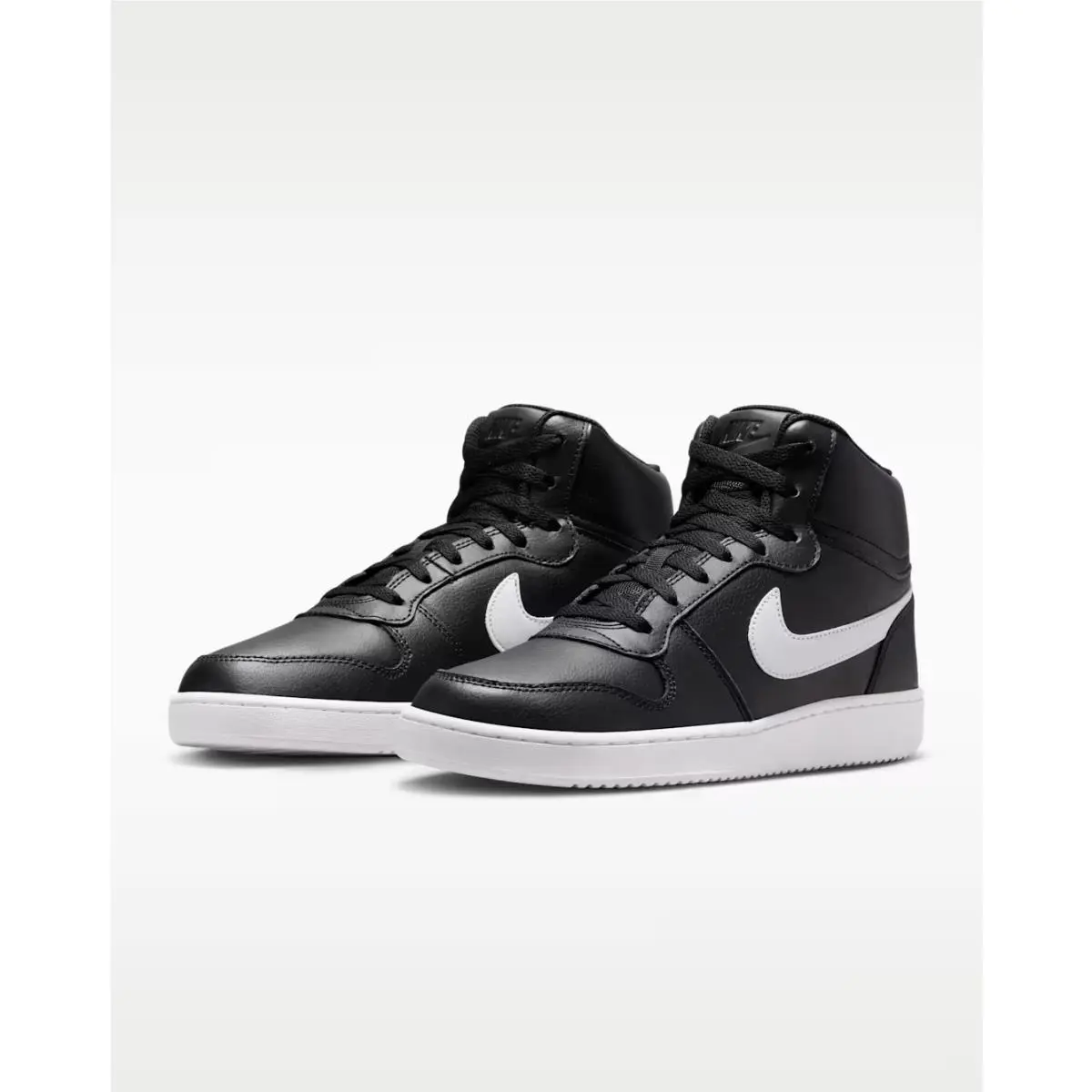 Nike Ebernon Mid AQ1773-002 Sneakers Men`s Black White Lifestyle Shoes SHOP390