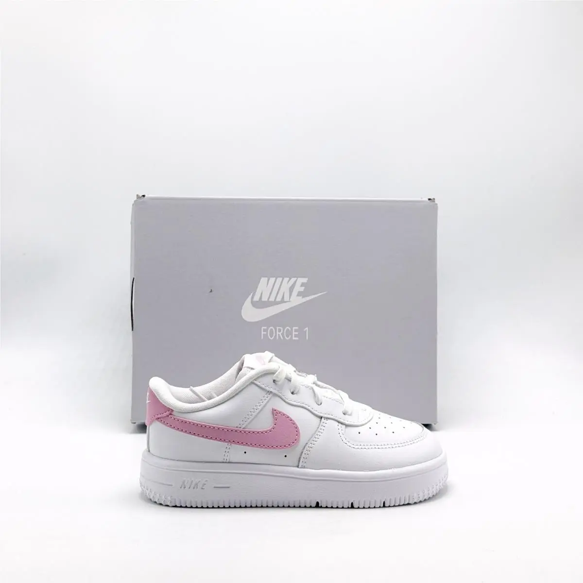 Baby/toddler Nike Force 1 Low Lace TD White / Pink Rise IF1674 124