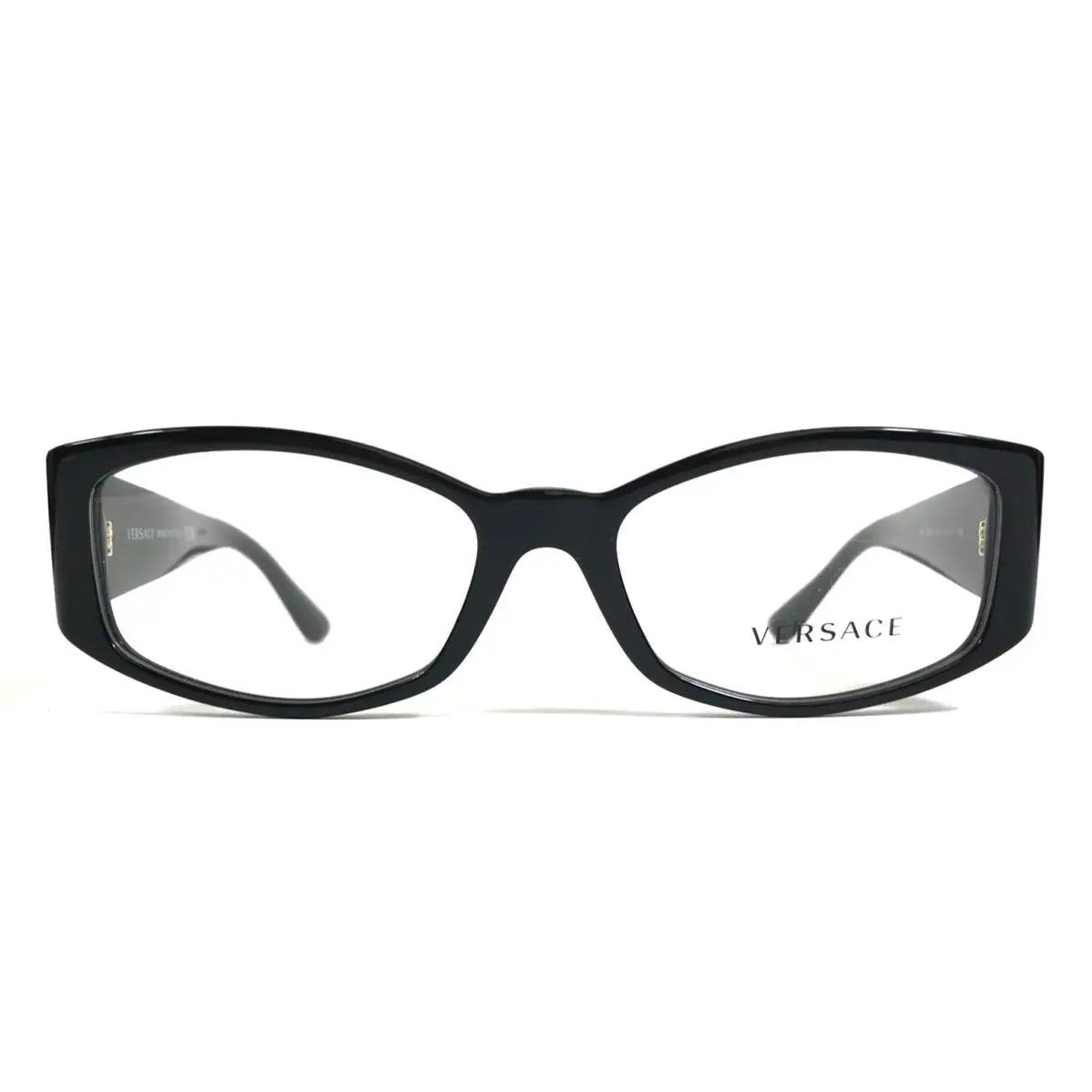 Versace Eyeglasses Frames MOD.3343 GB1 Shiny Black Cat Eye Medusa 54-17-145