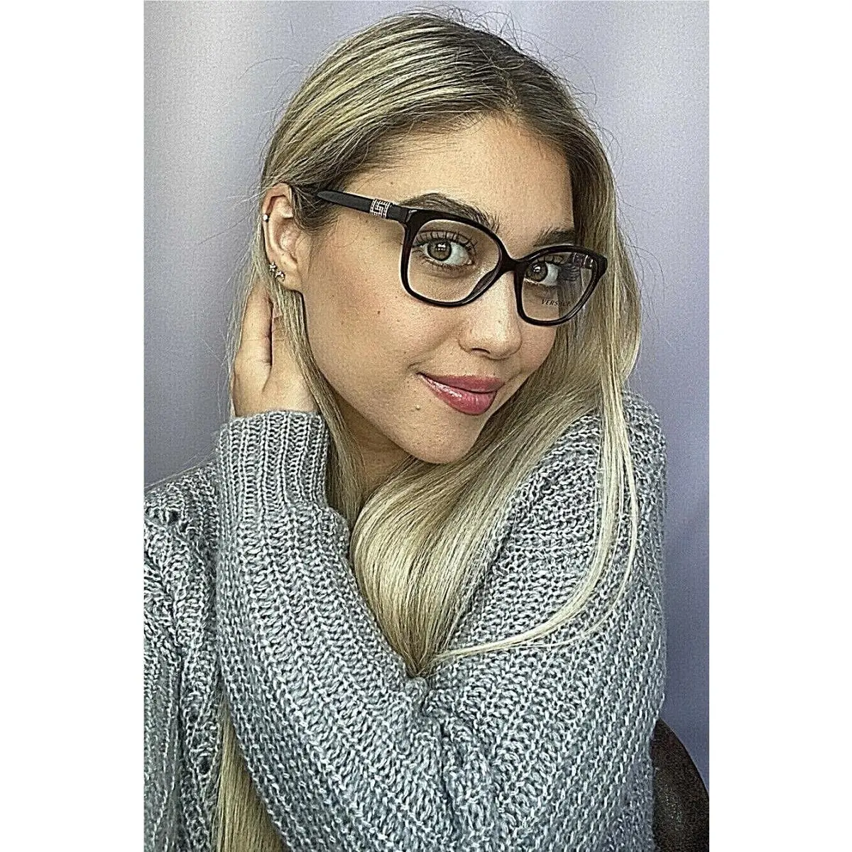 Elegant Versace Mod.3532-B989 Red 52mm Women`s Eyeglasses Frame Italy 8 A