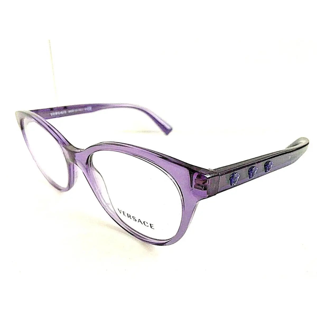 Versace Mod. 5032 5160 Purple RX 54mm Women`s Eyeglasses Frame Italy 2 7