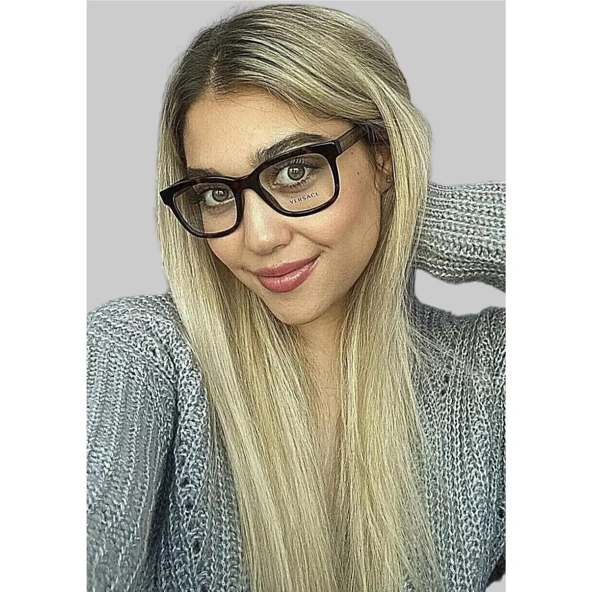 Versace Mod. 3239 108 Tortoise 54mm Men`s Women`s Eyeglasses Italy 7 4