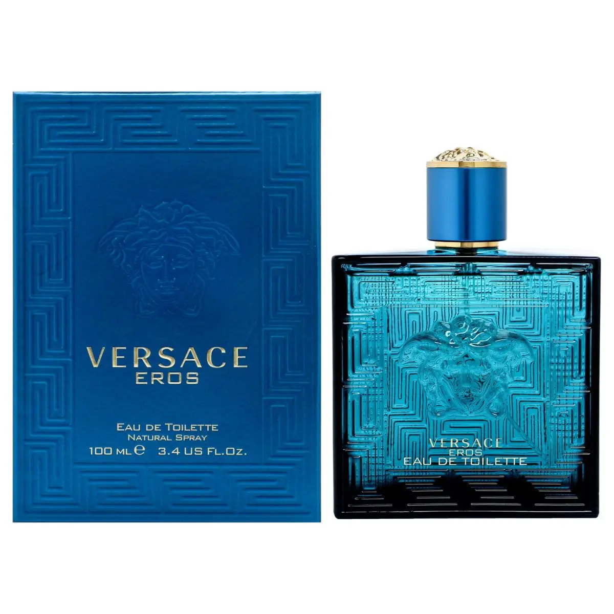 Versace Eros by Versace For Men - 3.4 oz Edt Spray