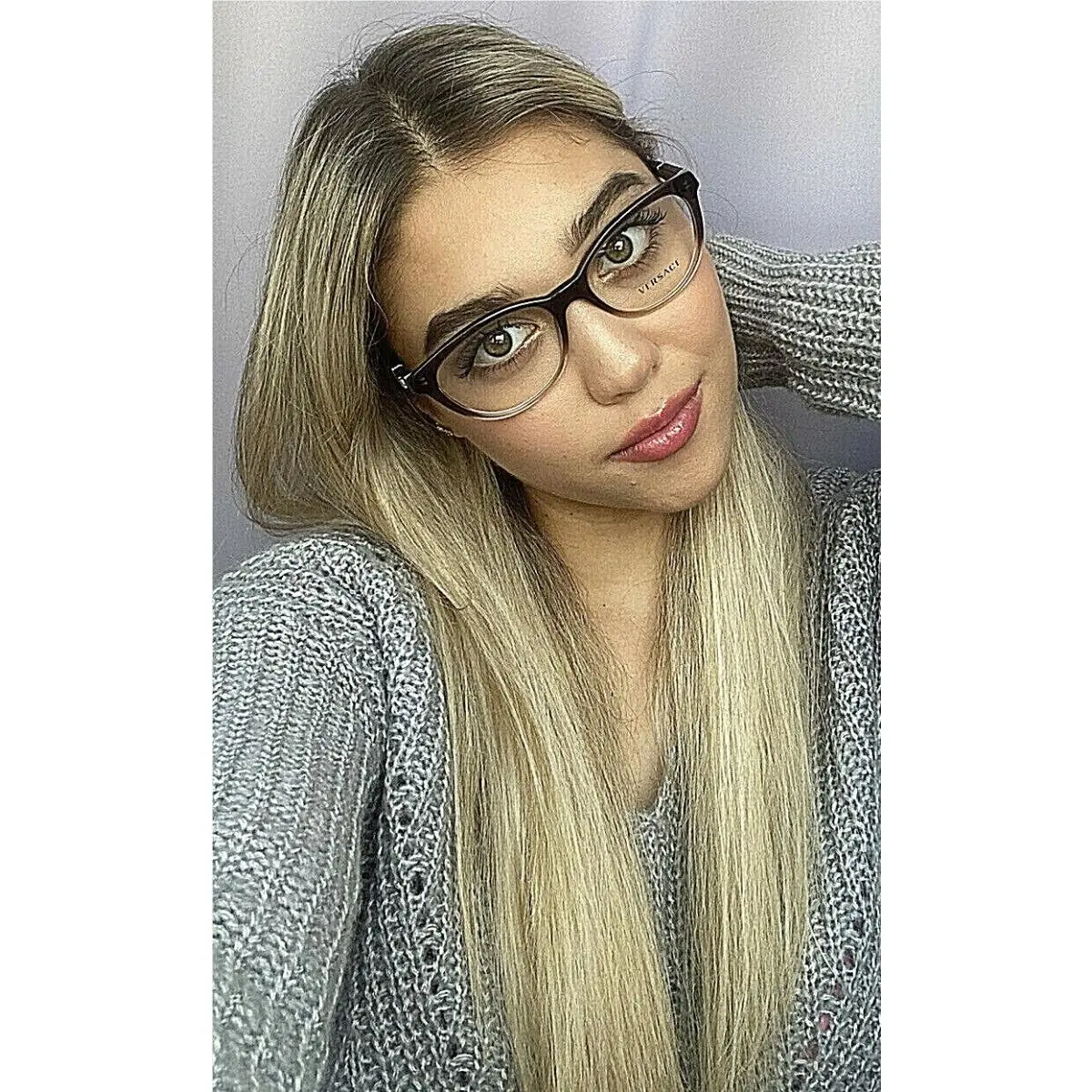 Versace Mod. 1932-Q 5165 54mm Cat Eye Women`s Eyeglasses Frame Italy 2 7