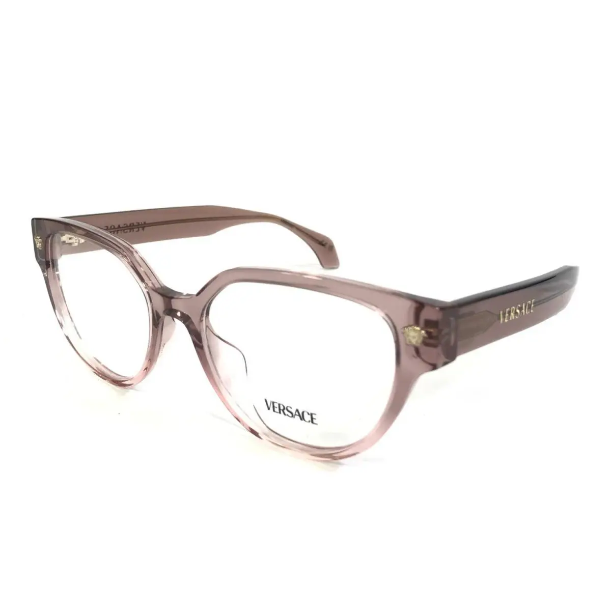 Versace Eyeglasses Frames MOD.3394-D 5435 Transparent Purple Asian Fit 53-17-140