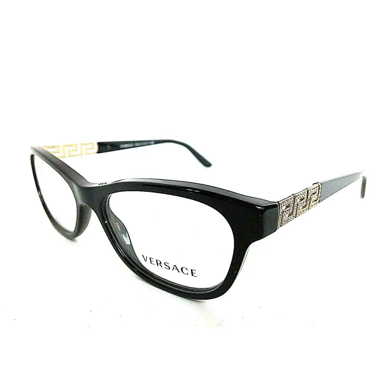 Versace Mod.212-B 52mm Black Cat Eye Women`s Eyeglasses Frame Italy 9 0