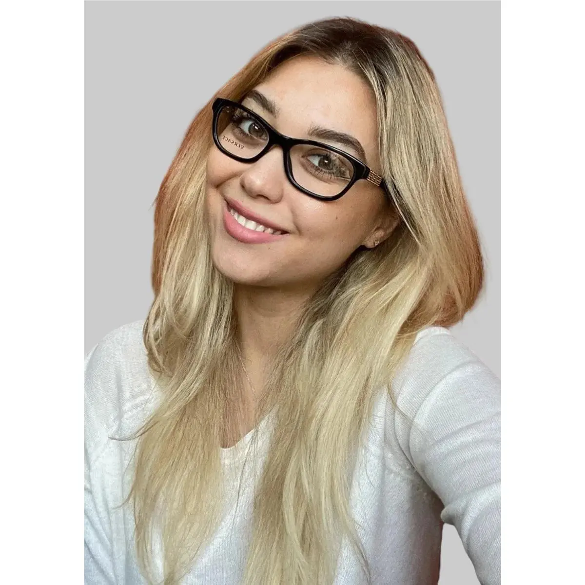 Versace Women`s Eyeglasses Frame Italy Mod1232B Black 52mm Cat Eye Iii