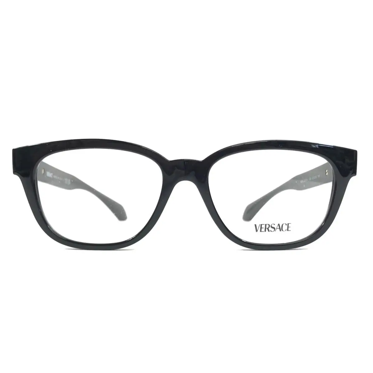 Versace Eyeglasses Frames MOD.3376-U GB1 Black Gold Cat Eye Full Rim 51-16-140
