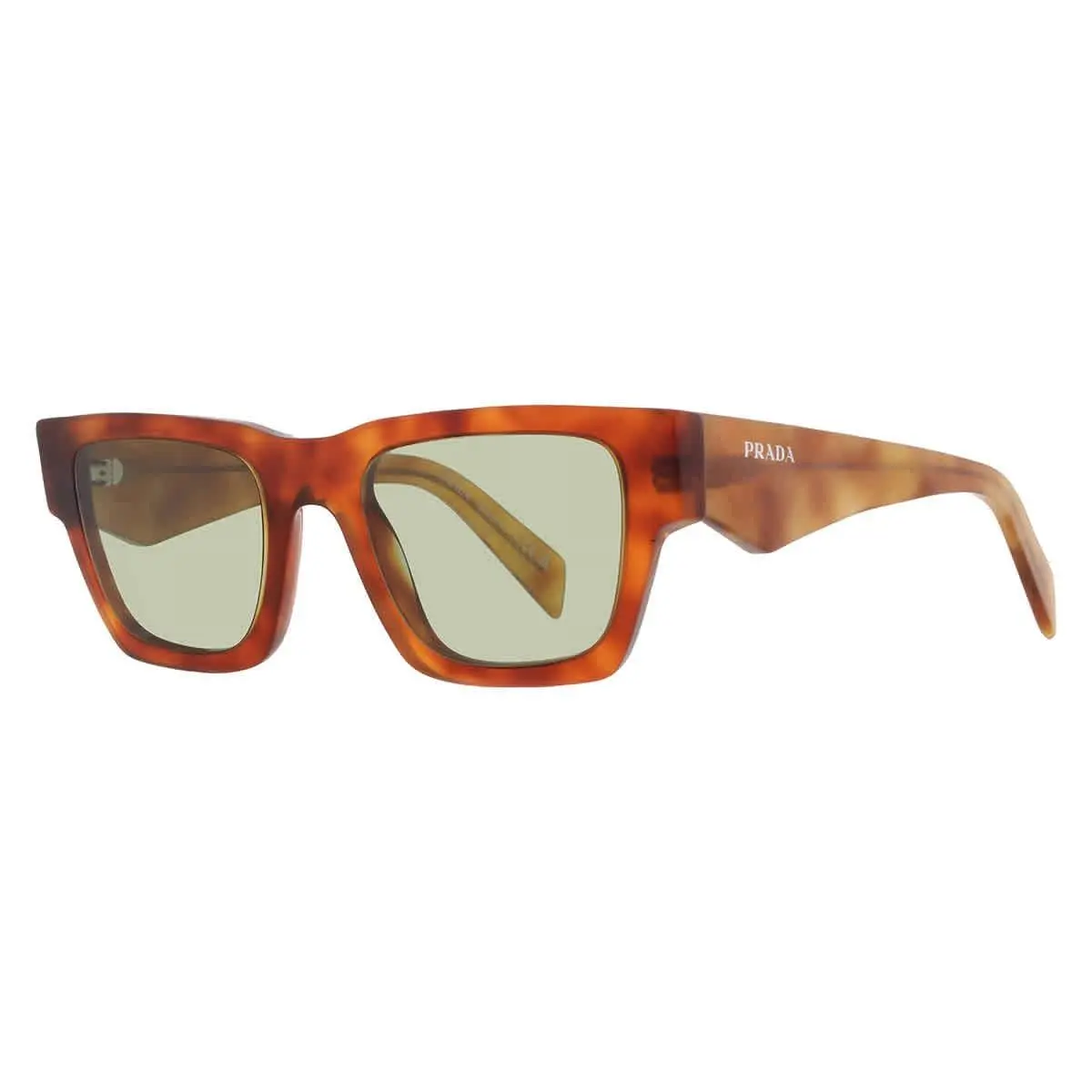 Prada Green Square Men`s Sunglasses PR A06S 11P60C 50 PR A06S 11P60C 50