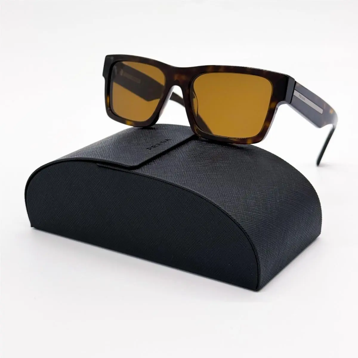 Prada Sunglasses PR25ZS 2AU0B0 Square Havana Men Eyewear PR 25ZS Spr 25Z