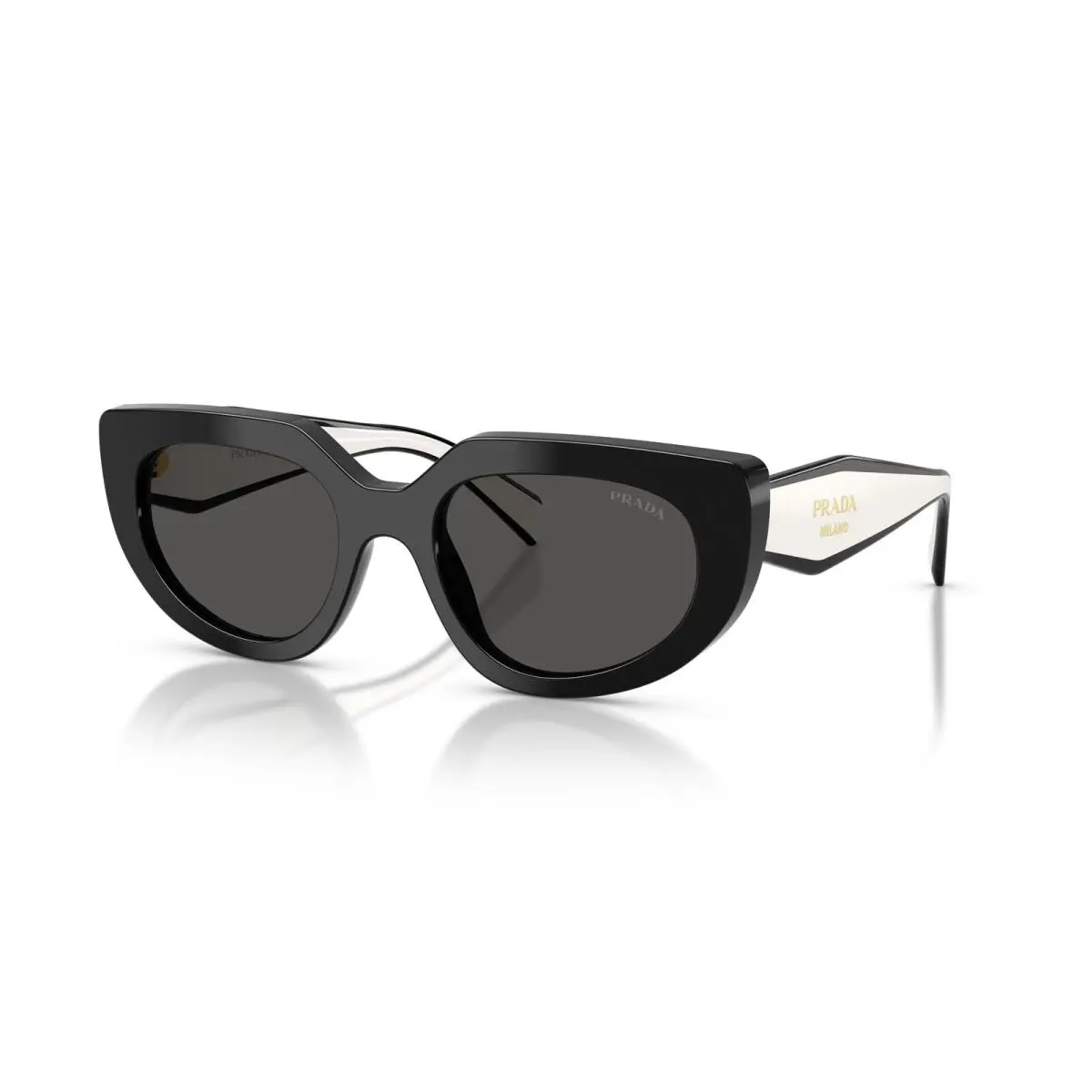 D02S Sunglasses 20G08Z Black by Prada