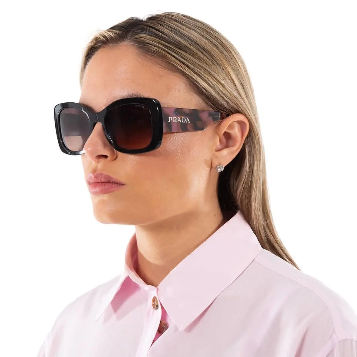 Prada Brown Gradient Butterfly Ladies Sunglasses PR A08S 12O50C 56