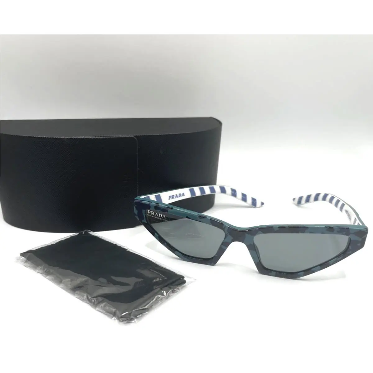 Prada PR 12VS 57 Camouflage Green/grey Butterfly Millenn Sunglasses -new w/ Case