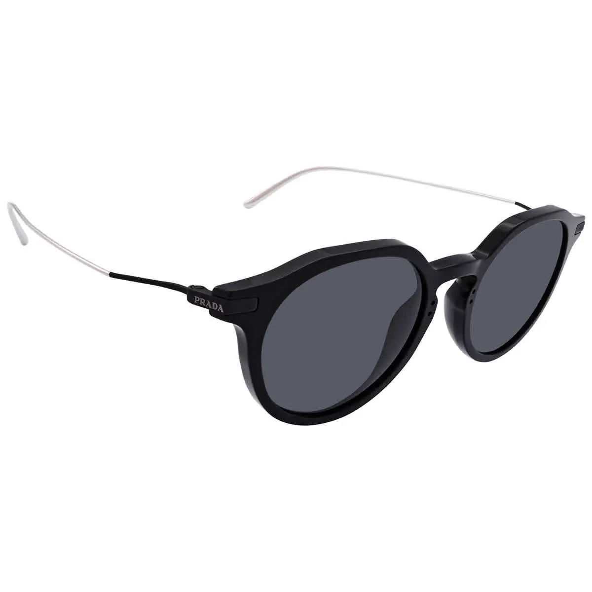 Prada Dark Gray Phantos Titanium Men`s Sunglasses PR 12YS 1AB5S0 51